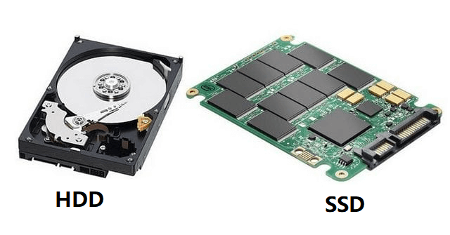 SSD and HDD