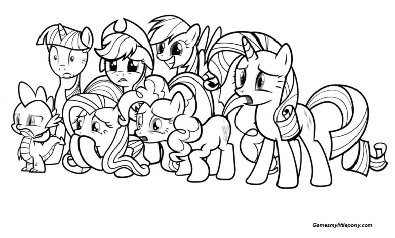 730 My Little Pony Coloring Pages Online Game  Latest Free