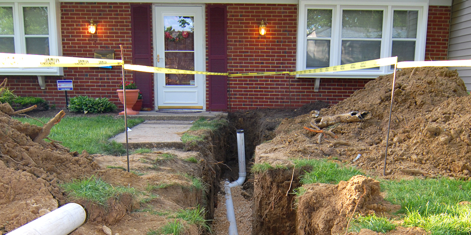 sewer backup in homes