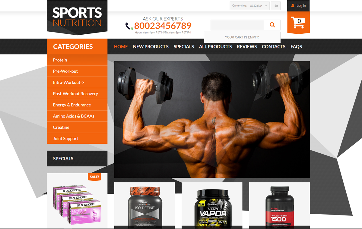 online supplement store