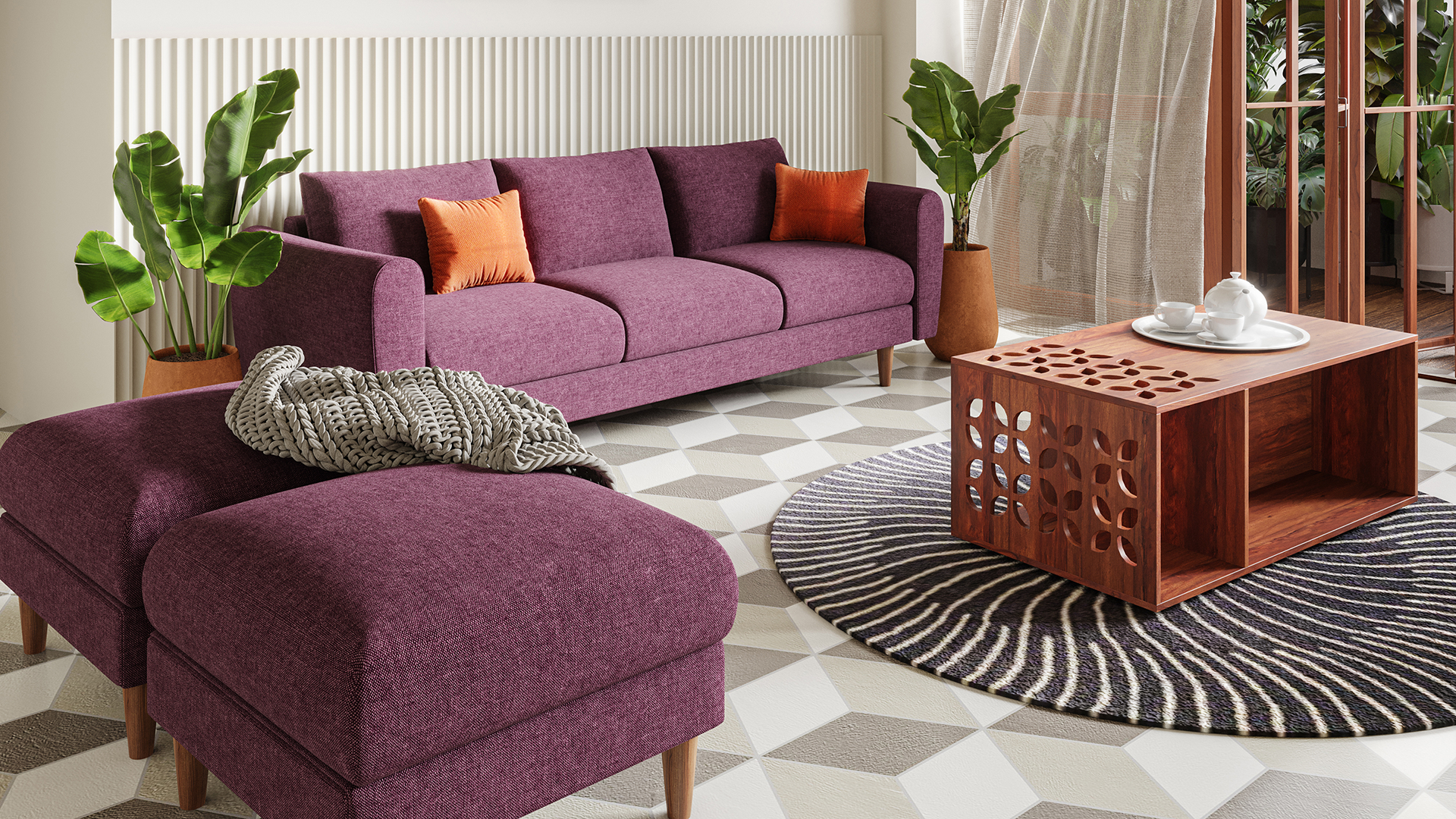 How to Arrange Furniture Around a 2 Seater Sofa