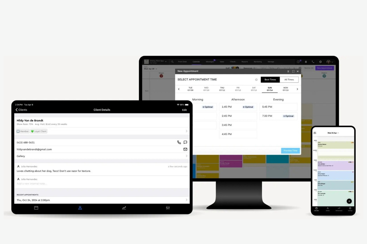 Online Scheduling Software for Barbershops
