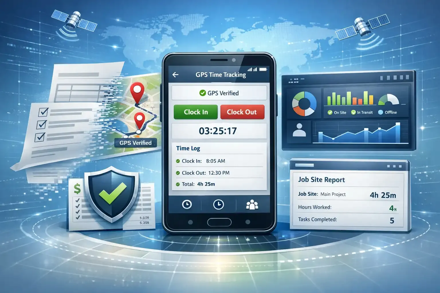 GPS Time Tracking System